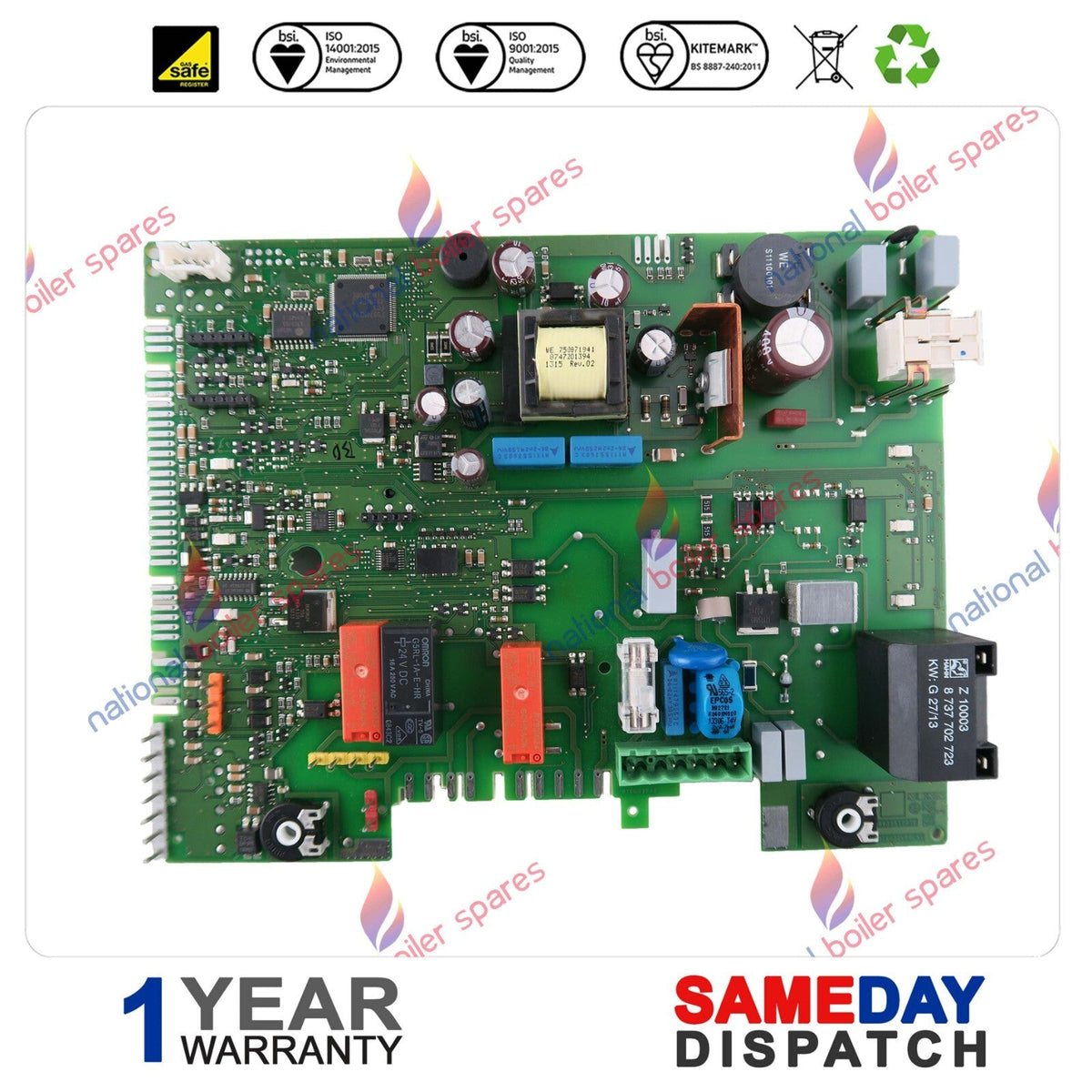 Worcester Boiler Printed Circuit Board 8748300942