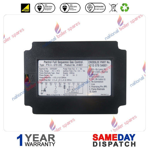 Pactrol Full Sequence Gas Control Unit P16 A GTD 414601