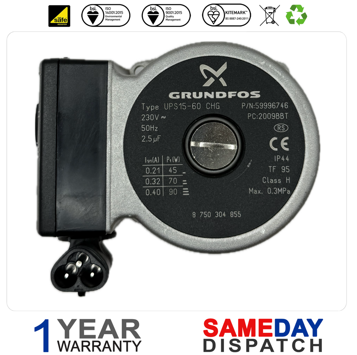 Worcester 12 24 25 28 30 Boiler Pump 87161063550