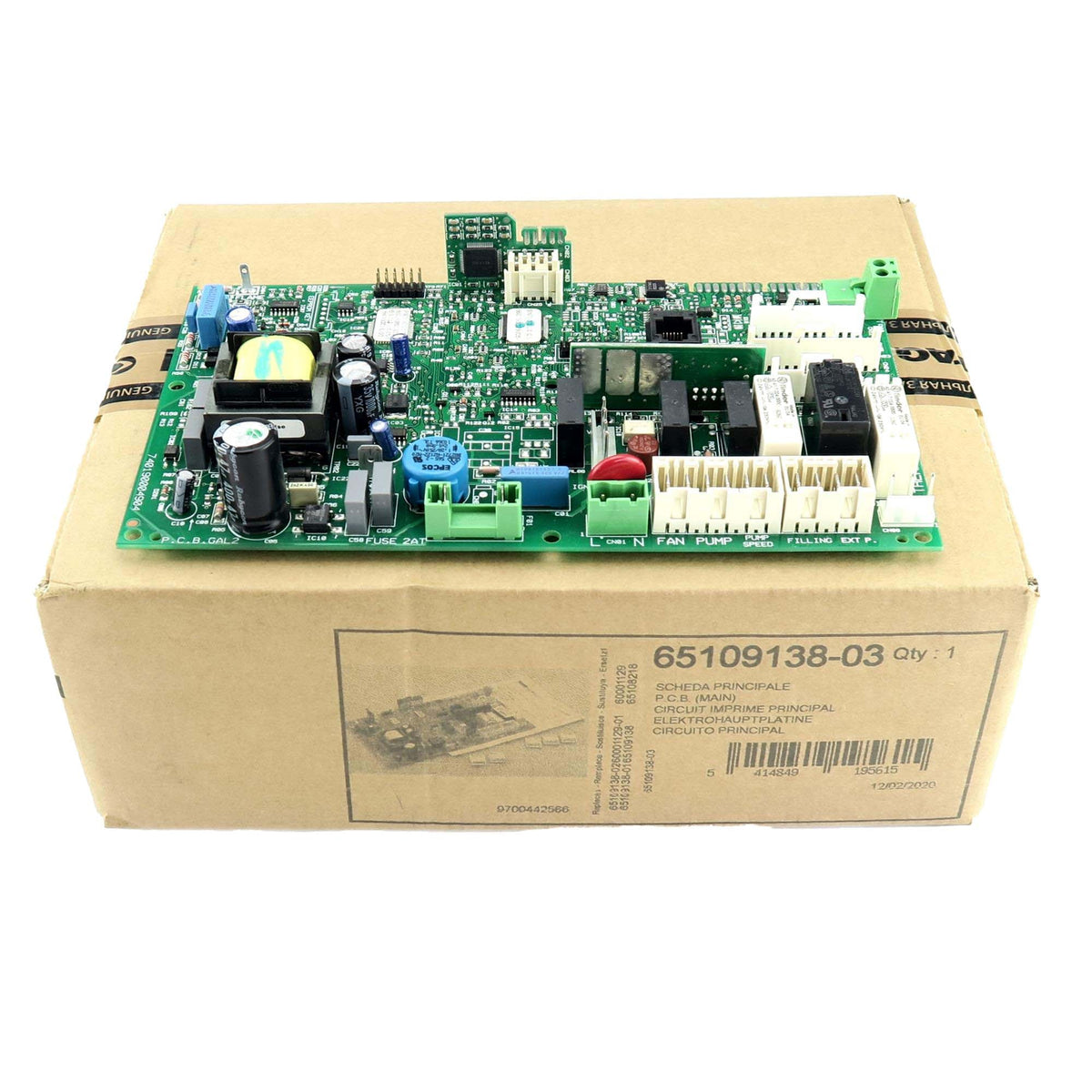 Ariston Boiler PCB 65109138-03 was 60000566 65109138-02 60001129-01 Type 1