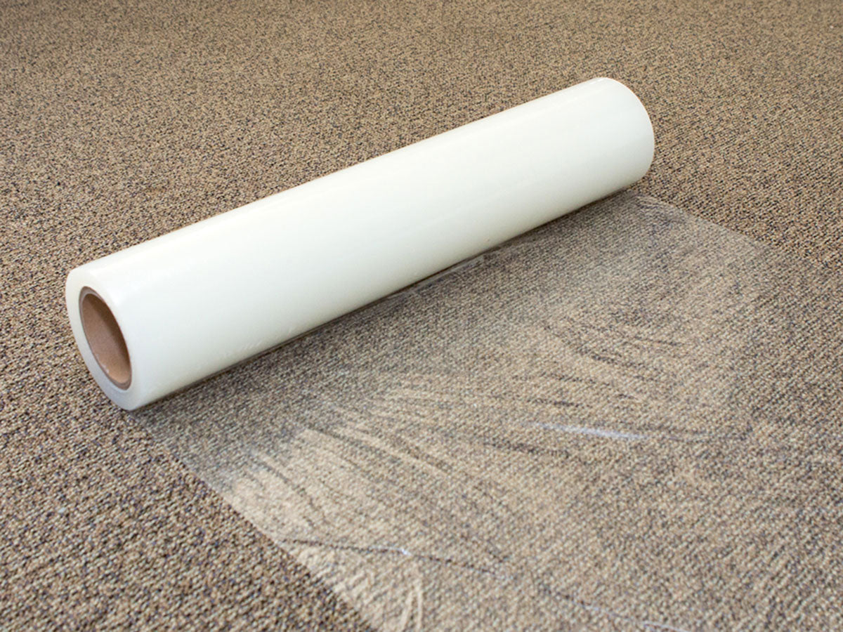 HTS - Portape Heavy-Duty Carpet Protector | Strong Self-Adhesive & Waterproof Floor Covering | Easy-to-Use Plastic Carpet Shield