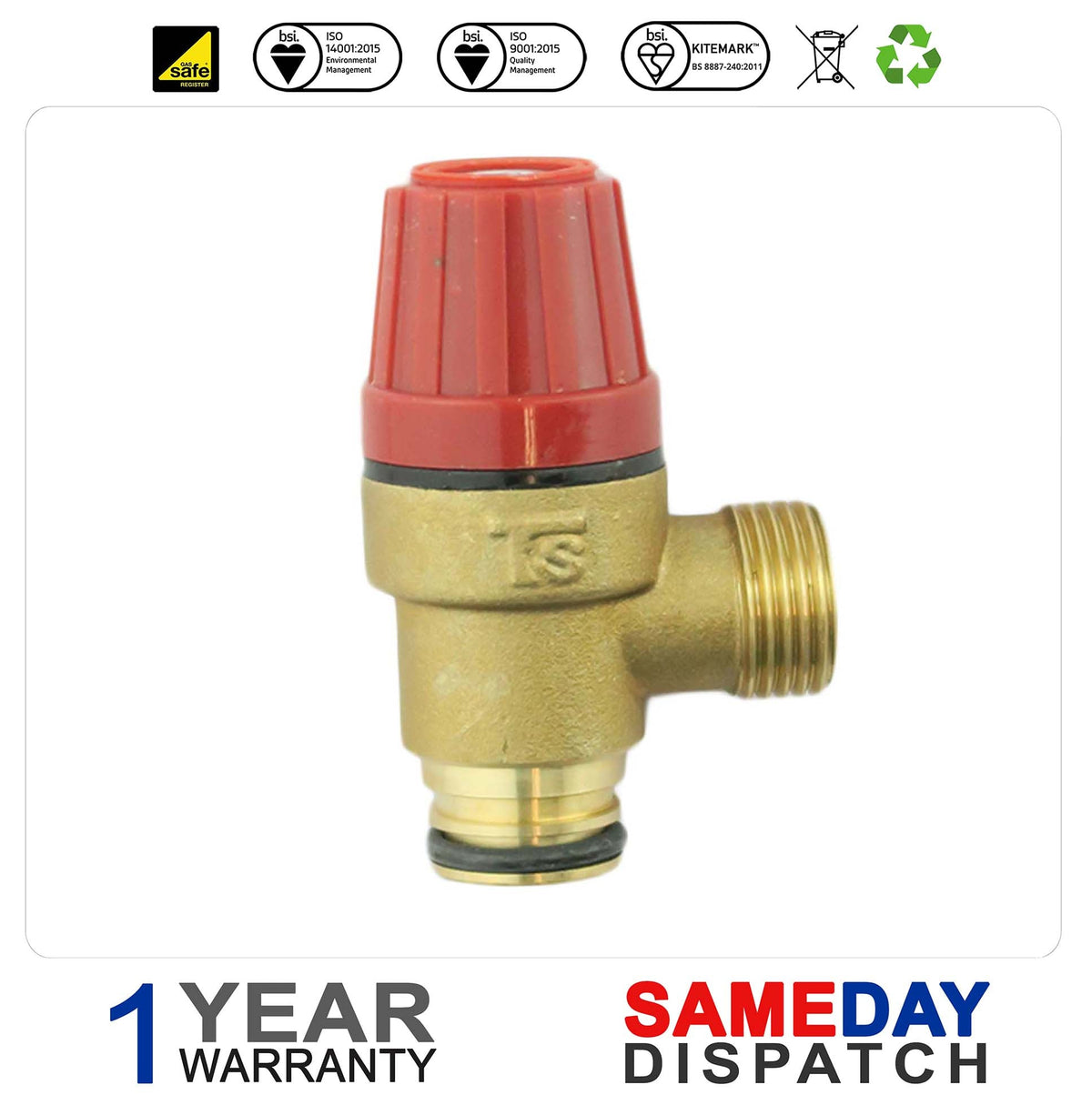Ferroli Pressure Relief Valve PRV 39818270 Type 2