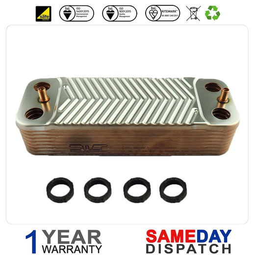GLOW WORM 24CXI 30CXI 38CXI (16 PLATE) HEAT EXCHANGER  2000801831