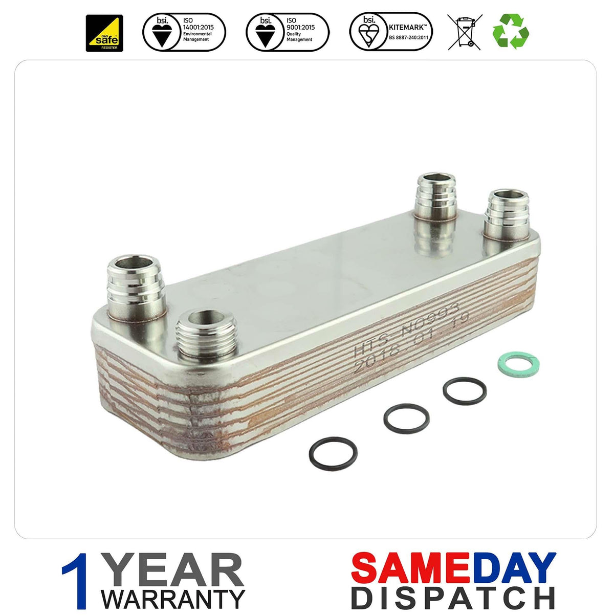 Vaillant Turbomax VUW Boiler Plate Heat Exchanger 065088