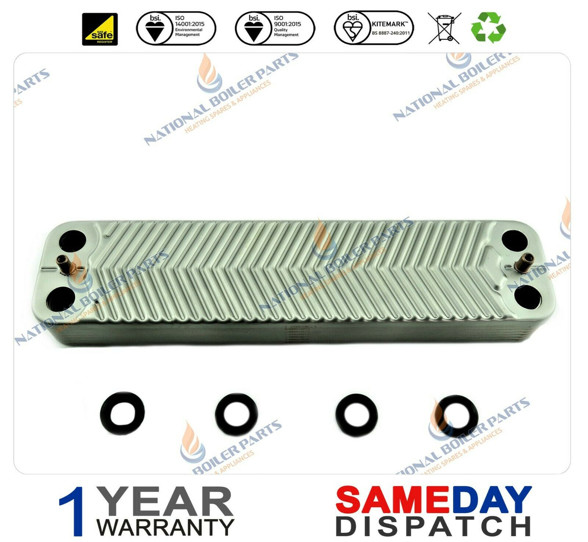 Worcester DHW Plate Heat Exchanger (14 PL) 87161066850