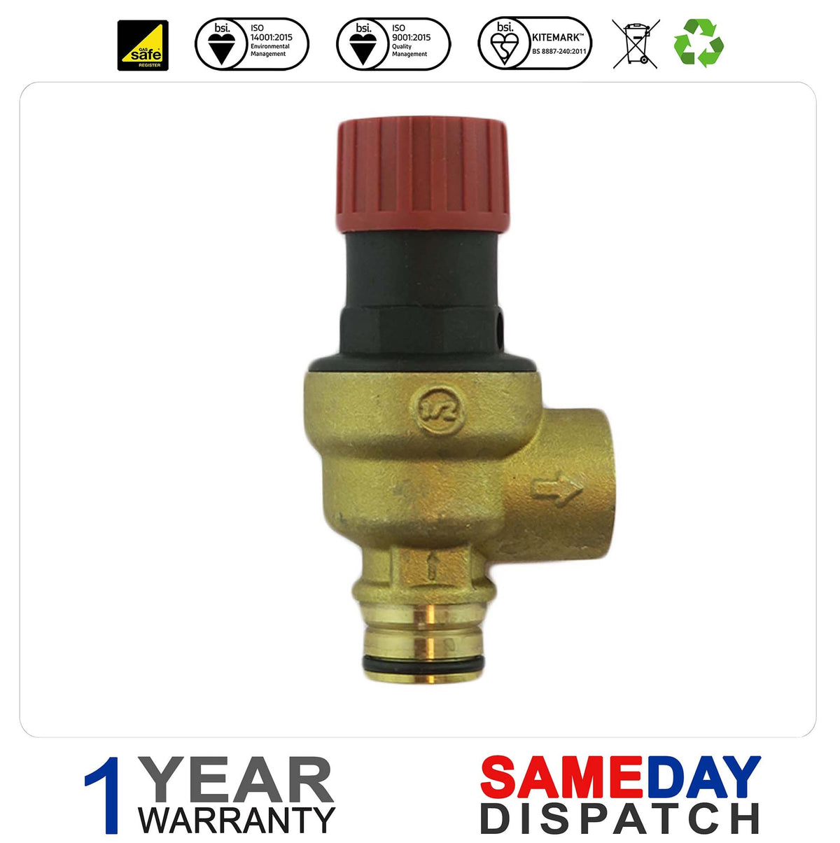 Vokera Pressure Relief Valve 2907 was 8433