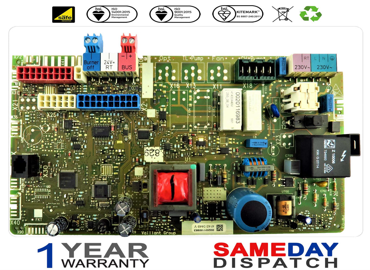 Vaillant Boiler PCB (2012) 0010028086 0020116983 Type 3