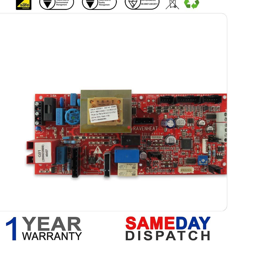 RAVENHEAT CSI 85 & 85T IGNITION CONTROL BOARD RED PCB 0012CIR06012/0