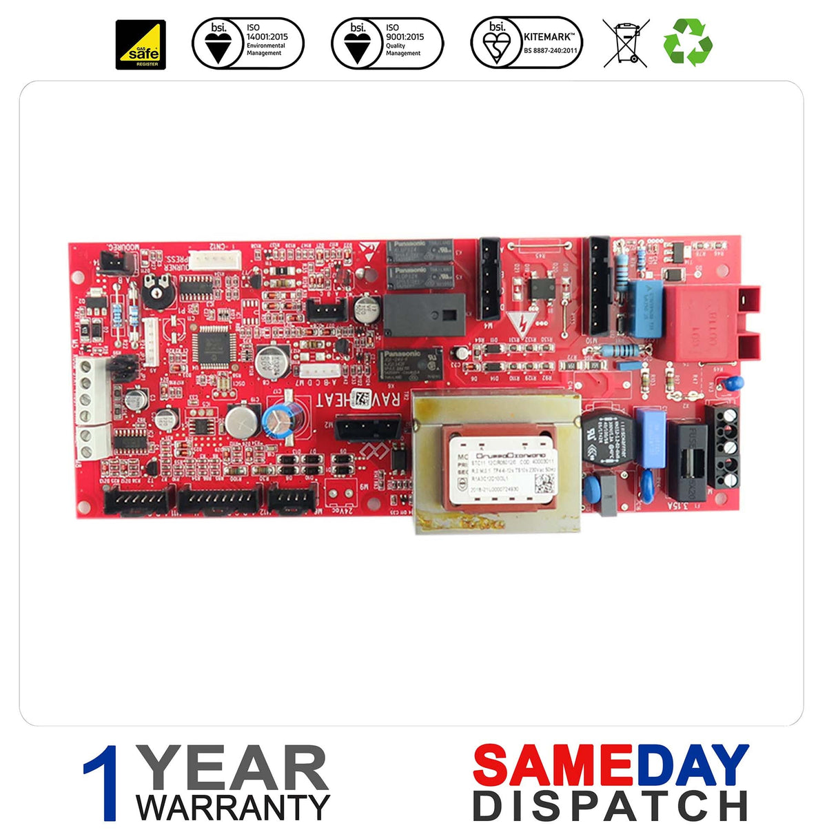 Ravenheat RSF 100E Printed Circuit Board (PCB) CSI MOD RED 0012CIR06012/0
