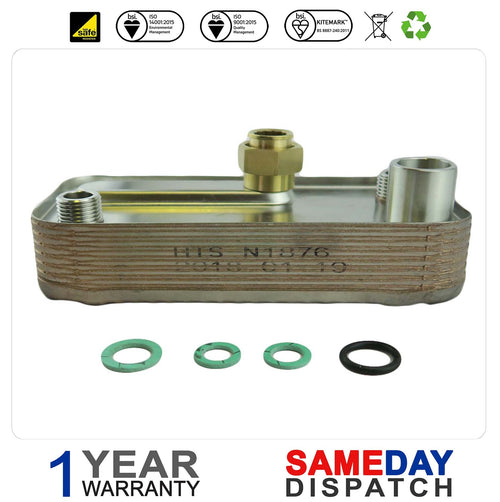 Alpha Cb24 Cb24X Heat Exchanger & ORingS 1.015957 Was 1.031113
