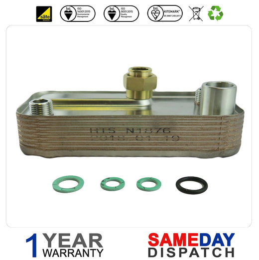 ALPHA CB24 CB24X CB25HE CD24C HOT WATER HEAT EXCHANGER 1.015957 WAS 1.031113