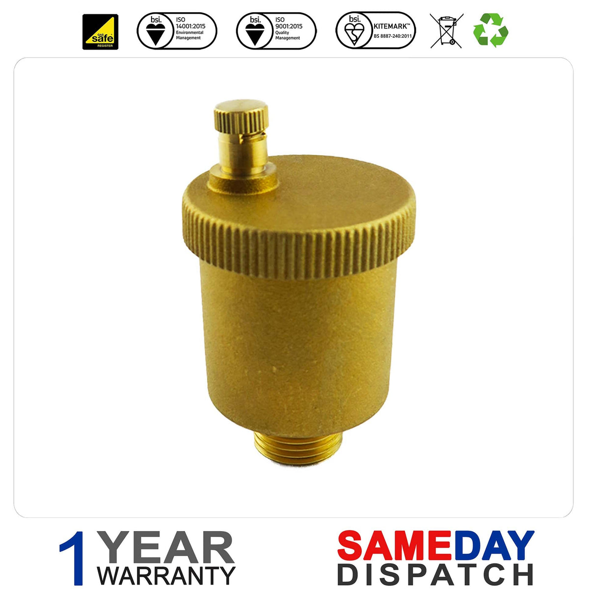 Baxi Potterton 1/2" Boiler Auto Air Vent 240396 430000