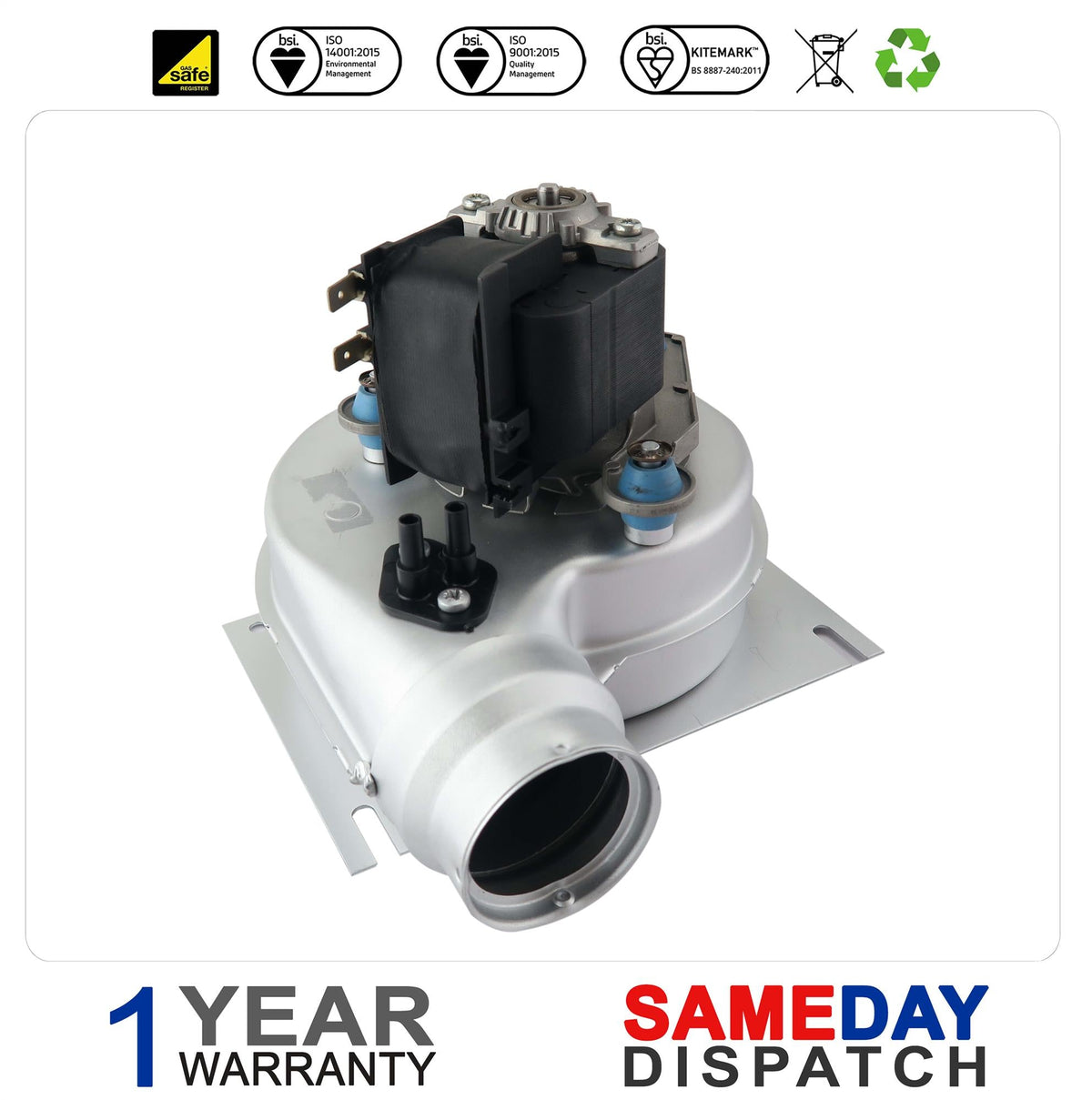 IDEAL CLASSIC 15HE BOILER FAN ASSEMBLY 174067 174068