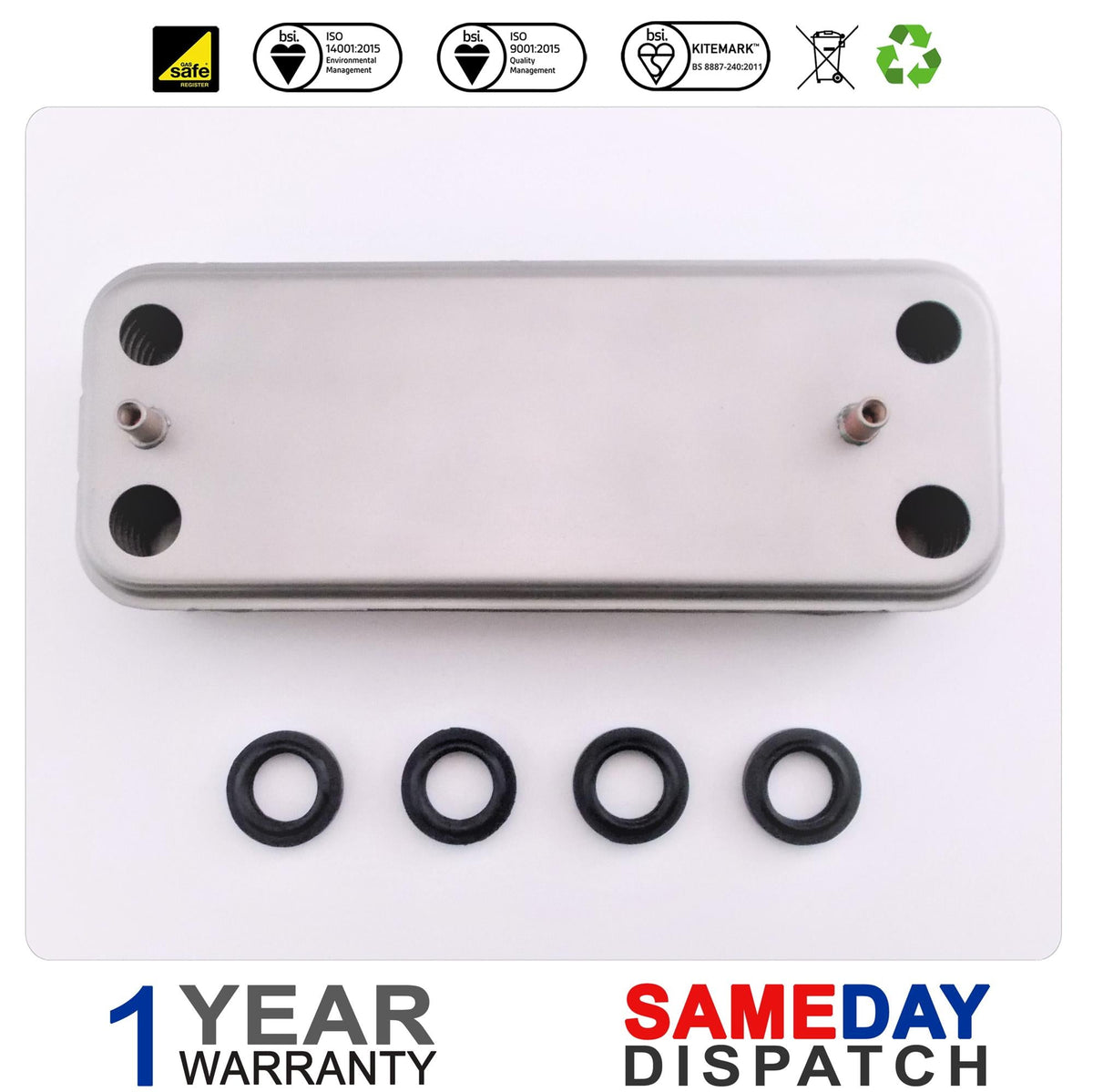 Baxi Potterton Main DHW Plate Heat Exchanger (16 PL) 7225723 was 248048