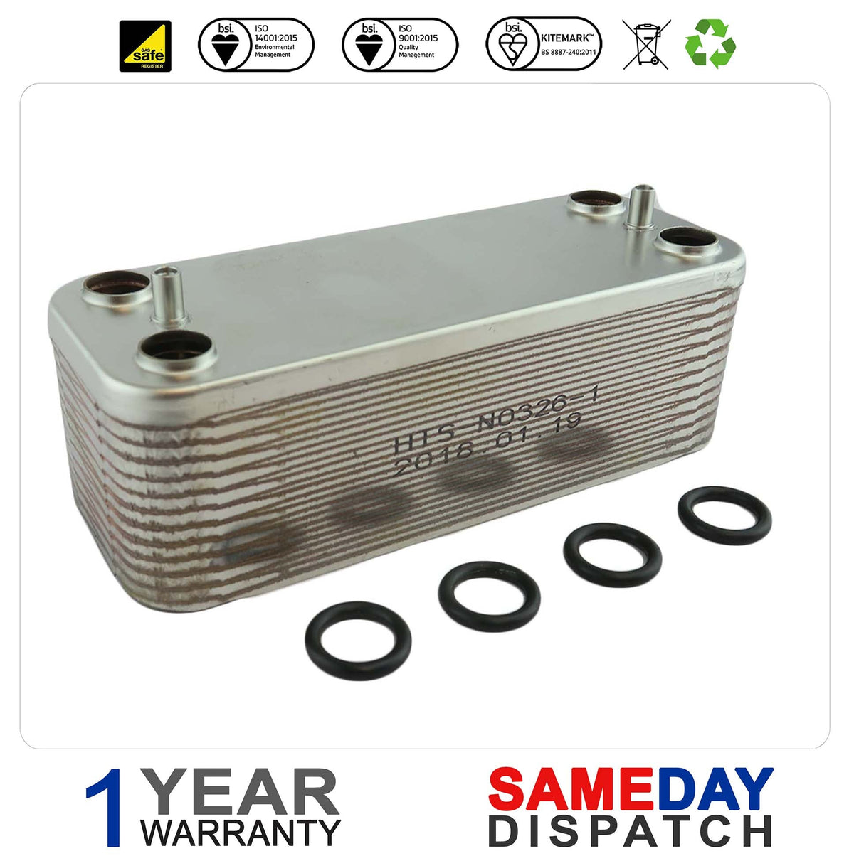 Vokera Plate Heat Exchanger 8036
