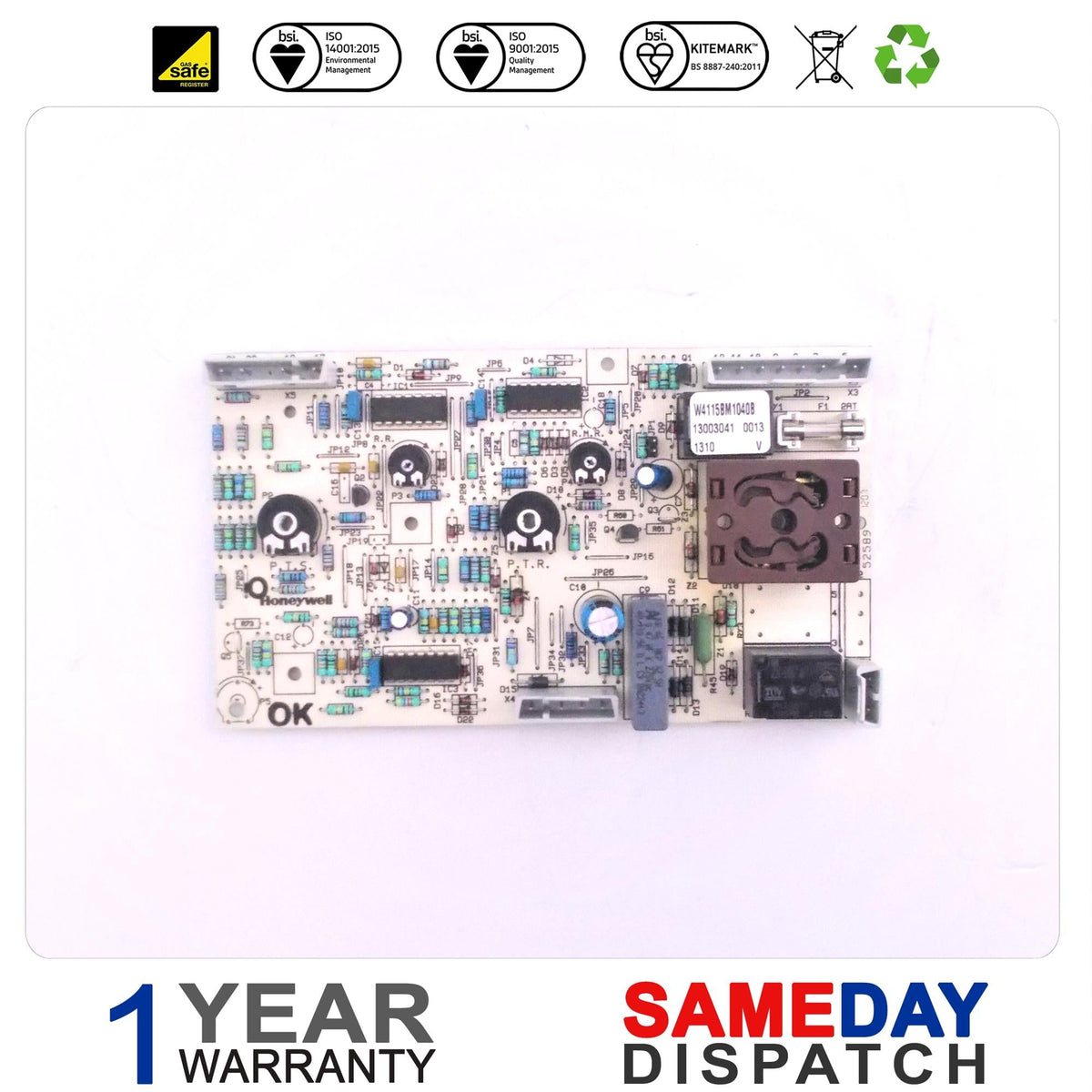 IDEAL HENRAD & WICKES C80FF & C95FF BOILER MAIN PCB 075434