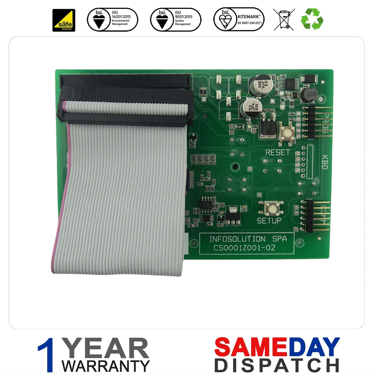 BAXI LOW VOLTAGE PRINTED CIRCUIT BOARD HIMAX 95611101