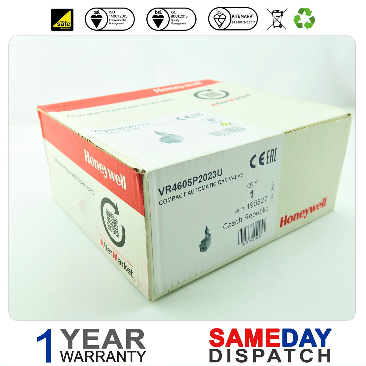 Honeywell Compact Gas Valve 533903015 Was VR4605P2023U