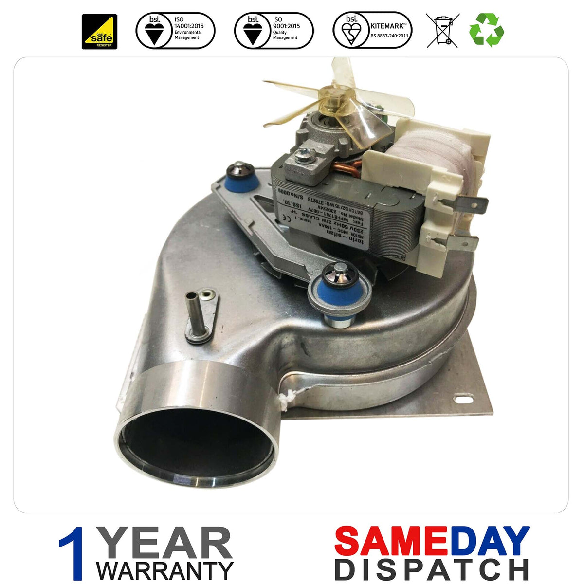 Glowworm and Saunier Duval Boiler Fan 800202
