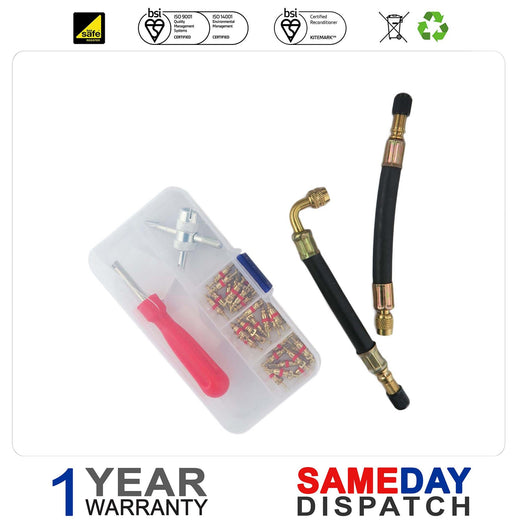 34pcs Tyre Valve Core Remover Tool Repair Kit First Aid Kit for Expansion Vessel