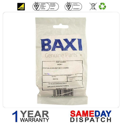 BAXI Ignitor Piezo REF 66111 (VERN) 042941