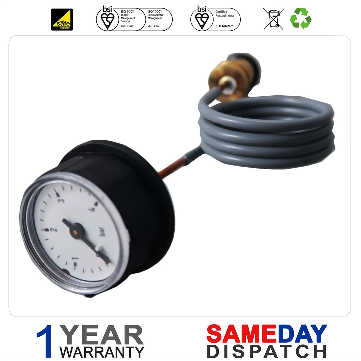 Worcester Boiler Pressure Gauge 87172081070