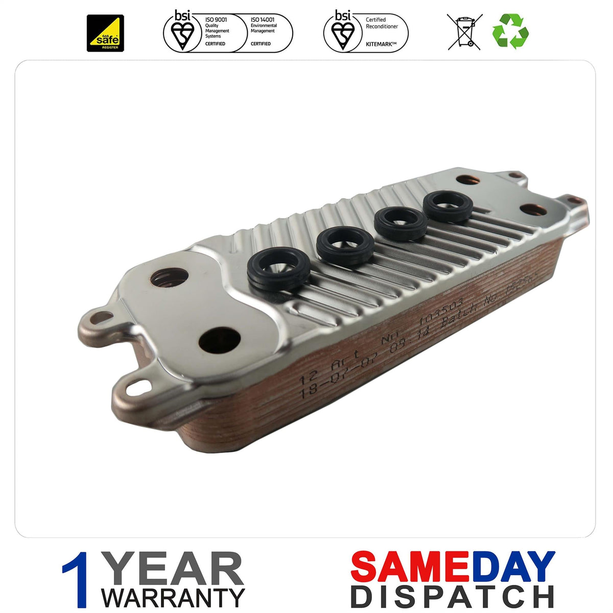 Glowworm Boiler Plate Heat Exchanger (12 Plates) 0020059452