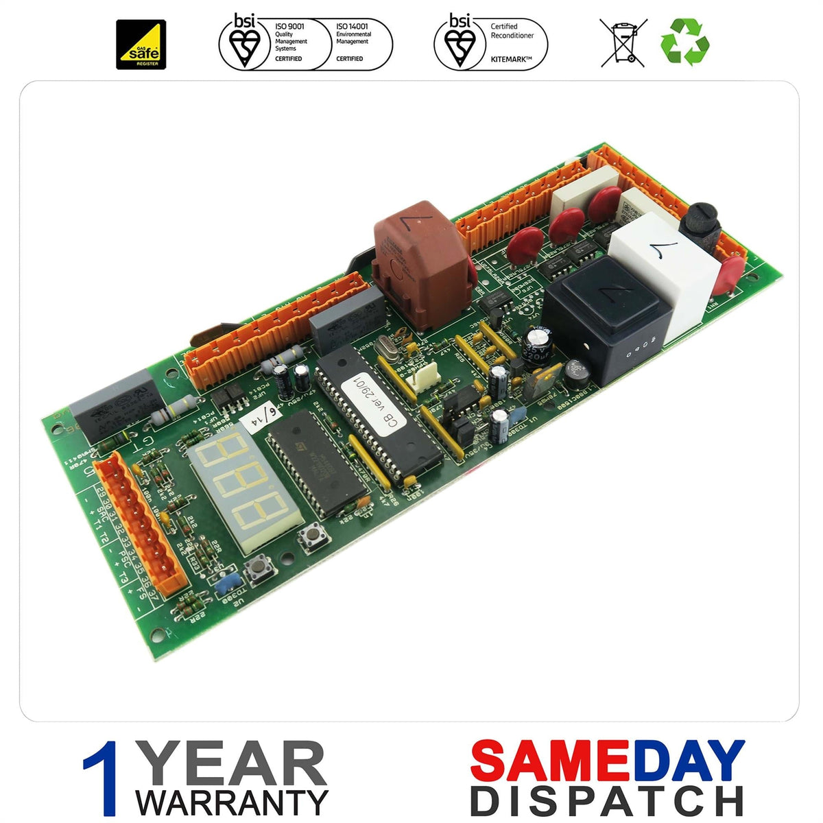 GLEDHILL ELECTRAMATE 2000 170 270 CONTROL PCB GT155