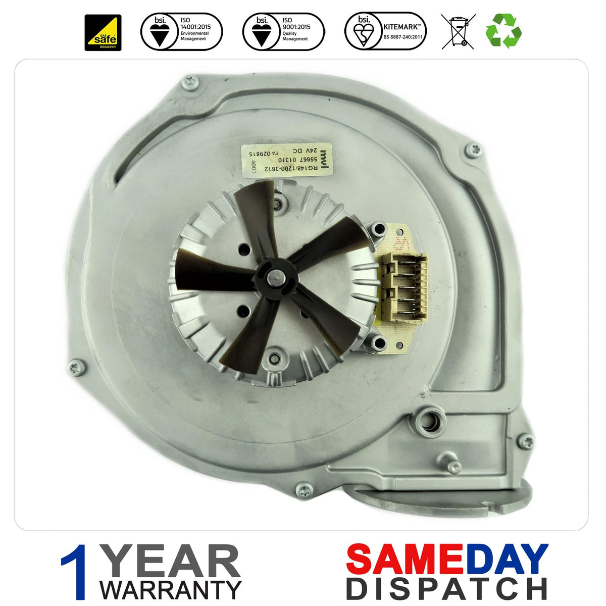 Baxi Combi 130HE Fan Assembly  5115501 Was 246557
