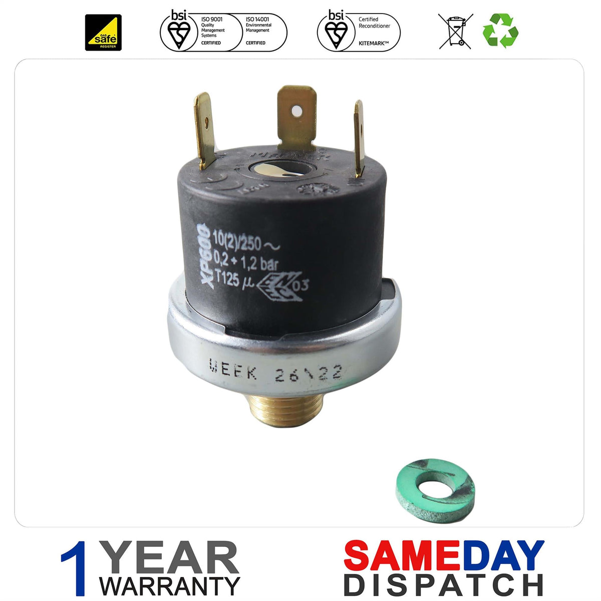 Ravenheat Low Water Pressure Switch 0005PRE03010/0