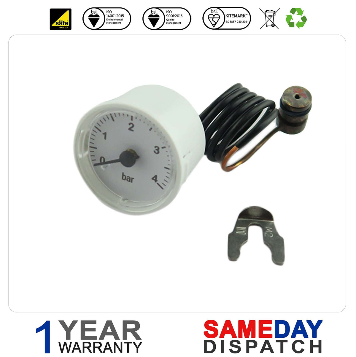 Ferroli Optimax HE Plus Pressure Gauge 39820080