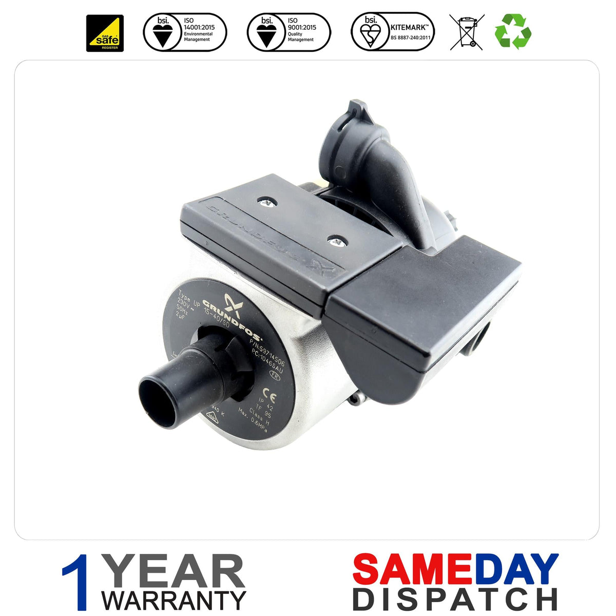 Grundfos Saunier Duval Thema Plus Boiler Pump 5123600