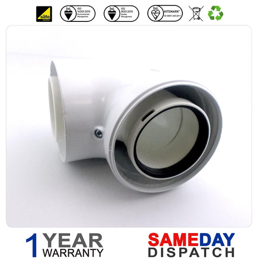 SIME CONDENSING 90 DEG FLUE BEND - 80/125 8095870