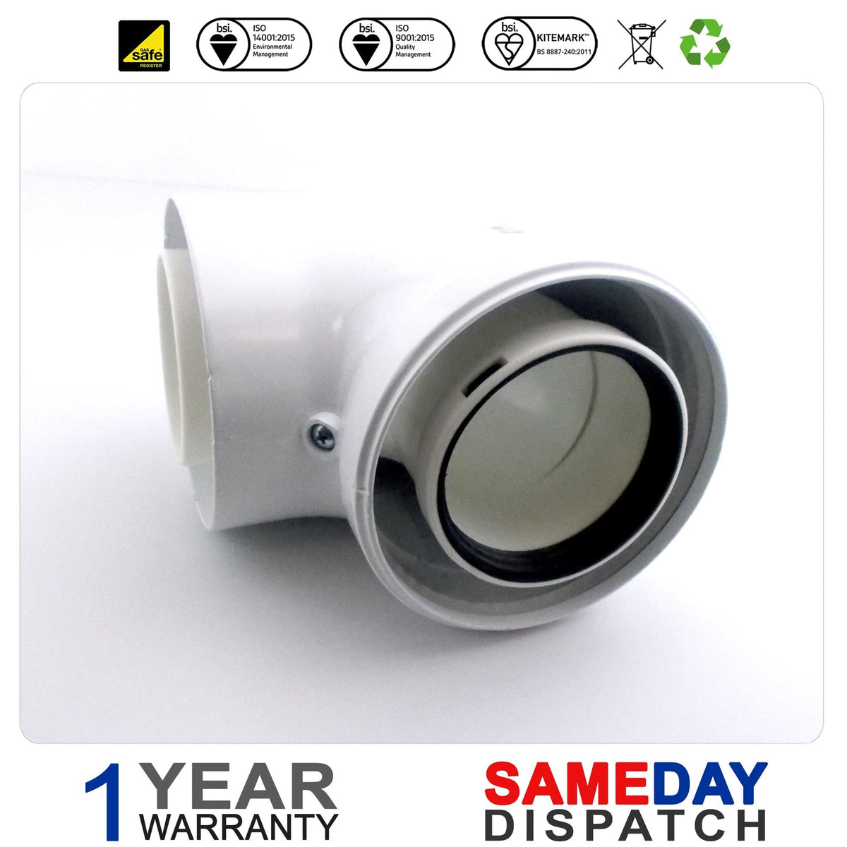 Sime Condensing Deg Flue Bend - 80/125 8095870