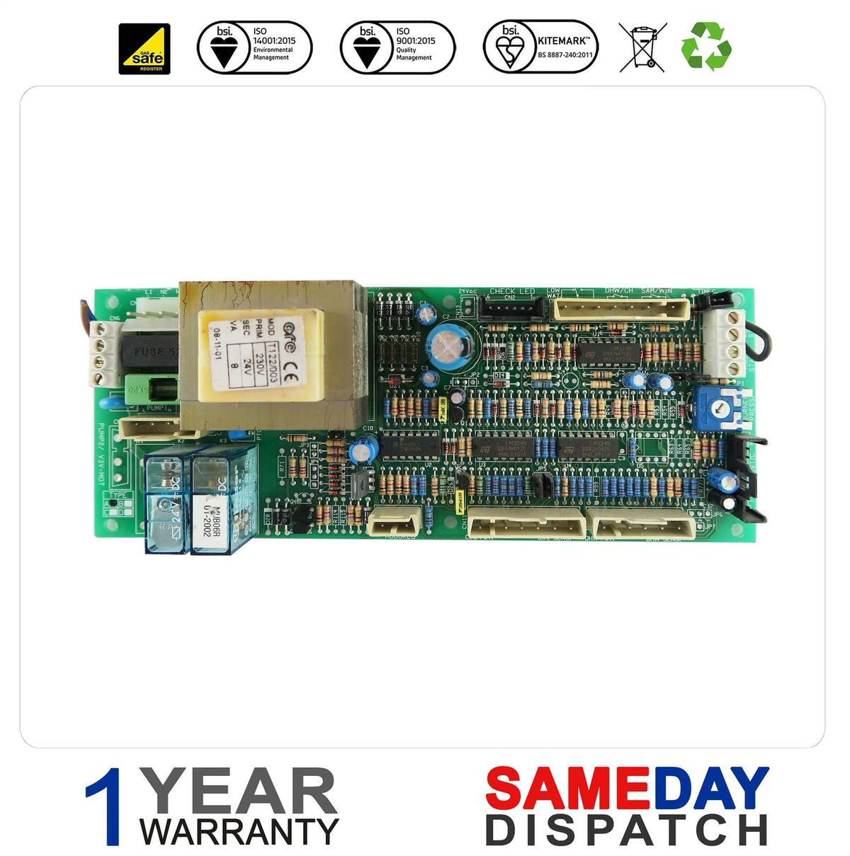 RAVENHEAT RSF 82/84/100E & 82/84/100ET MAIN PCB 0012CIR05010/0