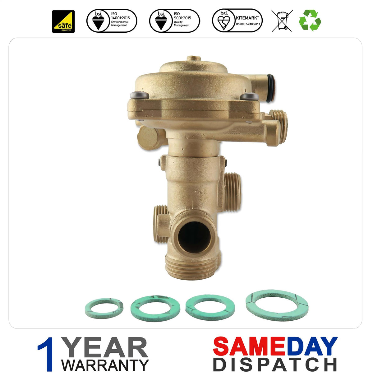 RAVENHEAT WHITE STAR LS80/100 DIVERTER VALVE 0008VAL09010/0