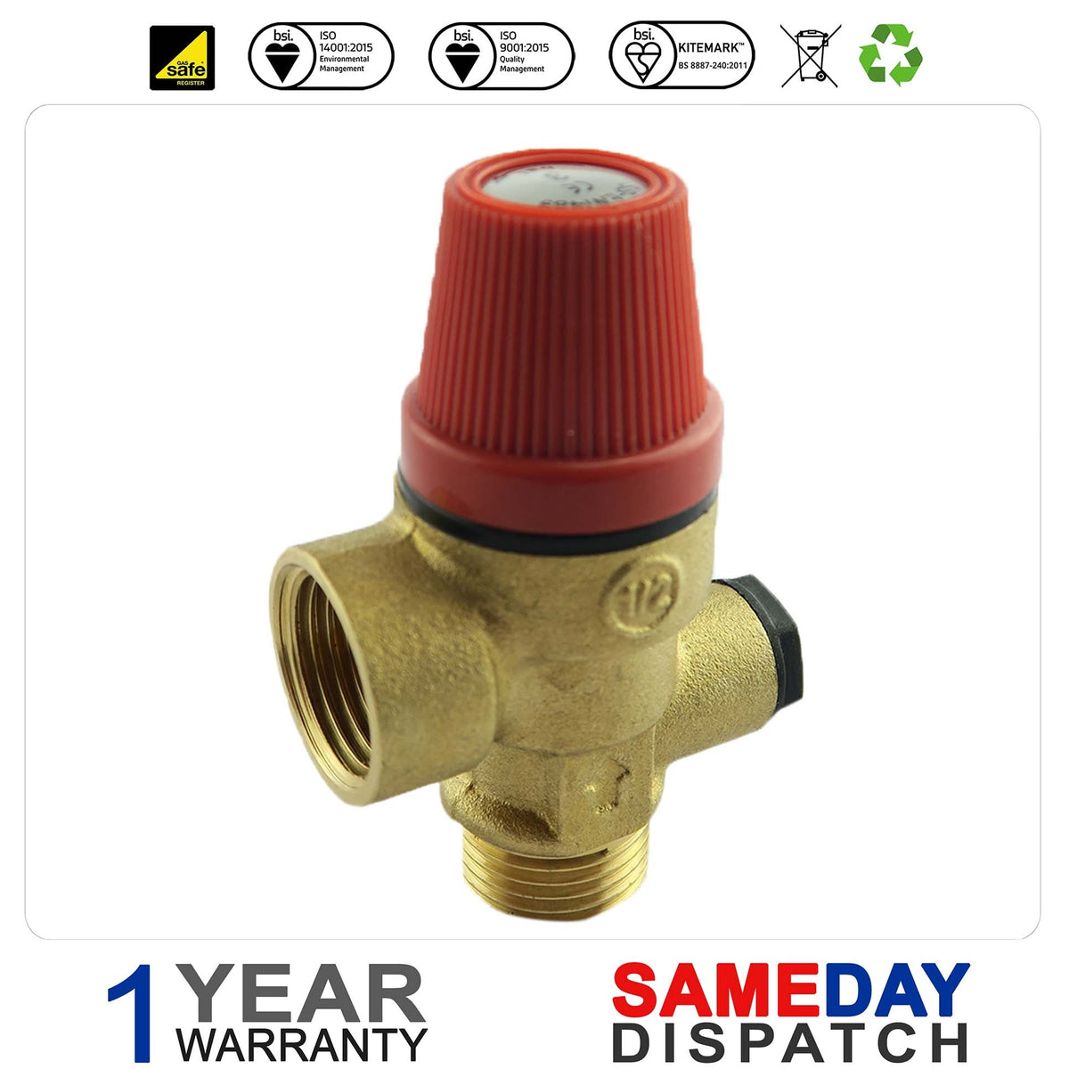 Glowworm Boiler Pressure Relief Valve PRV 2000800149 was 800149