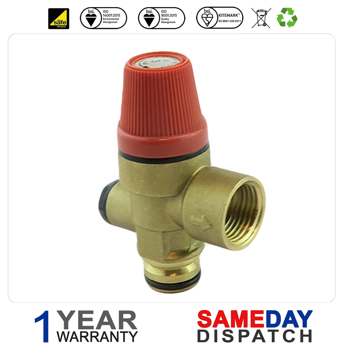 Worcester Boiler Pressure Relief Valve (PRV) 87161424220