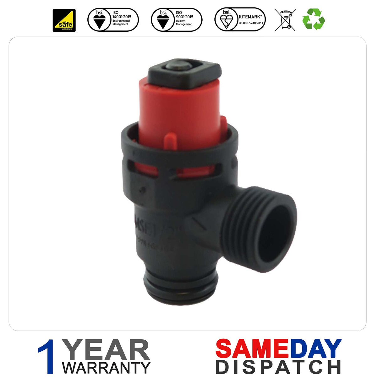 Worcester Pressure Relief Safety Valve (Plastic) 87161424040